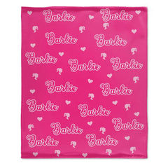 Free Shipping✈️Girls Personalized Name Custom Pink Blanket