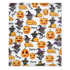 Free Shipping✈️Personalized Custom Name Halloween Blanket For Kids Baby Family