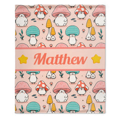 Free Shipping✈️Personalized Cute Mushroom Blanket - Birthday Gifts For Girls Boys