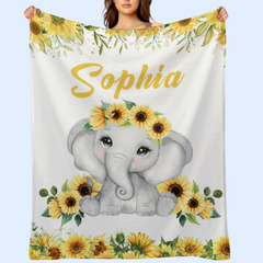 Free Shipping✈️ Personalized Custom Name Newborn Baby Blanket