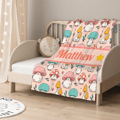 Free Shipping✈️Personalized Cute Mushroom Blanket - Birthday Gifts For Girls Boys