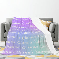 Free Shipping✈️ Personalized Name Blanket - Multi Color - Gift Idea for Anyone