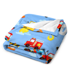 Free Shipping✈️Construction Truck Car Toddler Blanket for Boys Girls