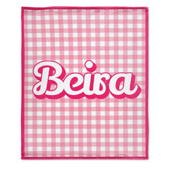 Free Shipping✈️Pink Personalized Name Custom Blanket