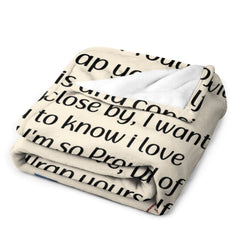 Free Shipping✈️Personalized Custom Airmail Throw Blanket For Family