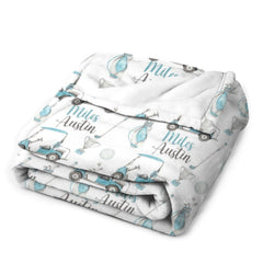 Free Shipping✈️Personalized Swaddle Golf Nursery Theme Baby Blanket - Golf