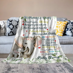 Our Adventures Are About To Start - Family Personalized Custom Baby Blanket - Baby Shower Gift - xoqan