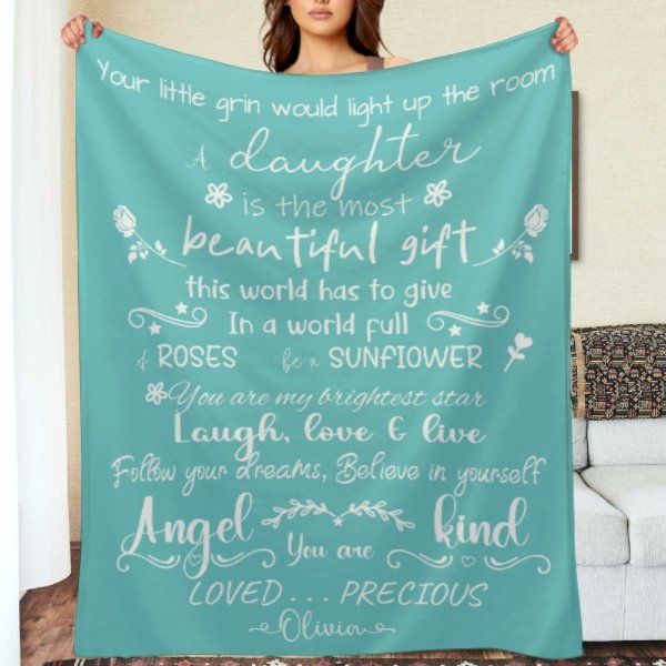 Your Little Grin Would Light Up The Room - Family Blanket - New Arrival, Christmas Gift For Daughter - xoqan